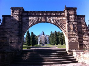 Pioneeers Memorial Park entrance