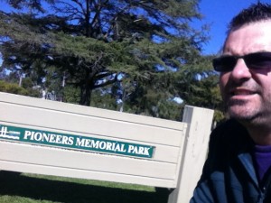 Dave and the pioneers memorial park sign
